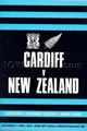 Cardiff v New Zealand 1972 rugby  Programmes